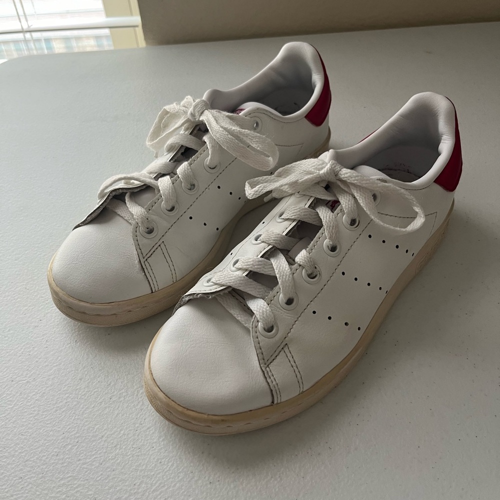 Adidas Kids’ Stan Smith | Size 4 Girls | Cloud White | Casual - Picture 8 of 16